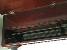 Streicher upright piano and stool