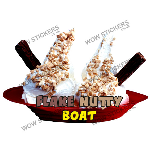 Ice cream van sticker nutty