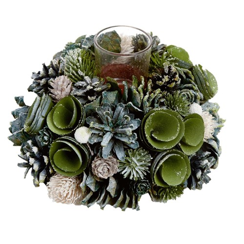 Christmas table centrepiece - table,