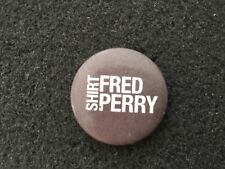 FRED PERRY SHIRT Pin Badge - MOD TENNIS SKINHEAD - SCOOTER VESPA LAMBRETTA