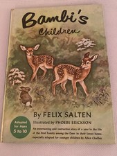 Bambi's Children by Felix Salter Hardback Book Vintage
