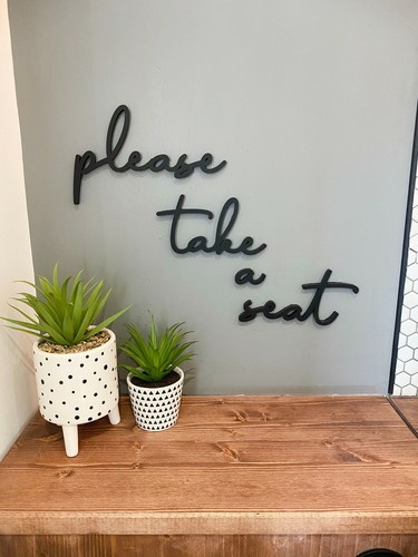 Please take seat bathroom - a,