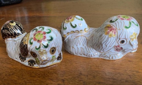 Pair cloisonné enamel - of,