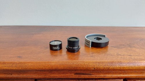 Lot microscope parts - of,