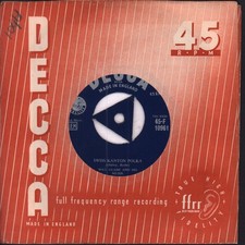 Will Glahe and His Musik Swiss Kanton Polka 7" vinyl UK Decca 1957 3 prong tri