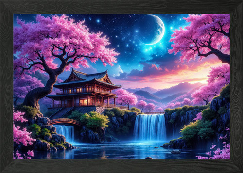 Japanese garden waterfall - japanese,