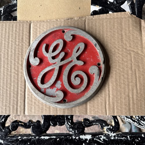Antique round sign - antique, from