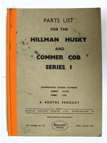 Hillman husky commer cob - commer,