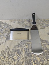 Griddle Sraper Flipper - 1 Metal Spatulas - Great for cast Iron Griddle BBQ Gril