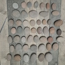 50  piece Pebble ARt starter kit Natural  seaworn small Medium smooth stone
