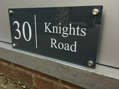 Modern house sign plaque door - modern,