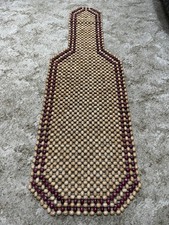 WOODEN BEAD CAR/VAN/TAXI FRONT SEAT COVER CUSHION - CLASSIC BEADED DESIGN