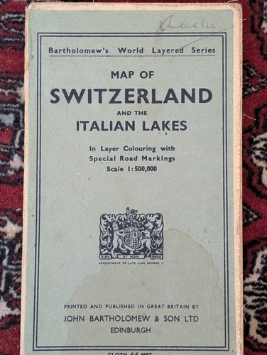 Vintage bartholomew map - vintage,