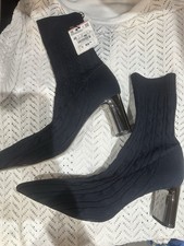 ZARA WOMAN Sock Ankle Boots