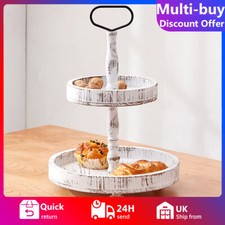 2 Tier Wood Serving Trays