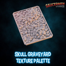 Skull Graveyard Dry Brush