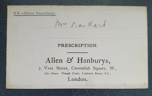 Antique prescription envelope - antique,
