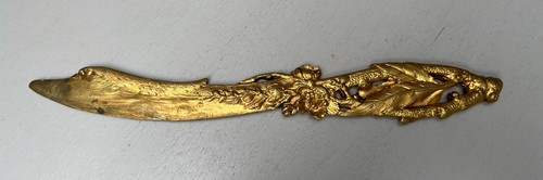 Gold coloured metal french - metal,