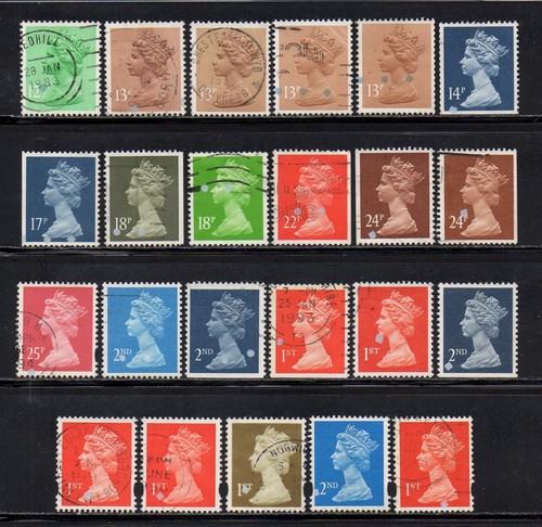 Machin collection with postal - with,