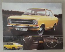Opel Kadett B Leaflet / Brochure c.1971 - 1.1  1.2S Saloon  Estate  Coupe - LF