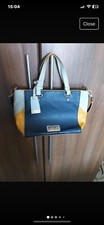 TABITHA WEBB Navy & Mustard & Grey Tote Bag New