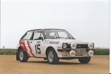 1979 FORD FIESTA GROUP 2 RALLY CAR DHJ 500T COLOUR PHOTOGRAPH