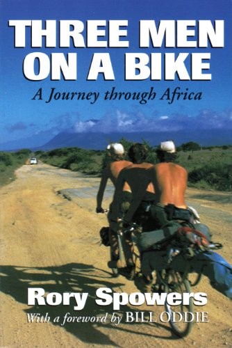 Three men bike - three, on