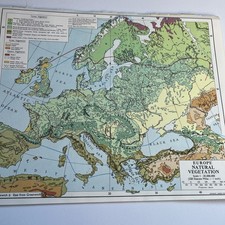 1960: Map of Europe Natural
