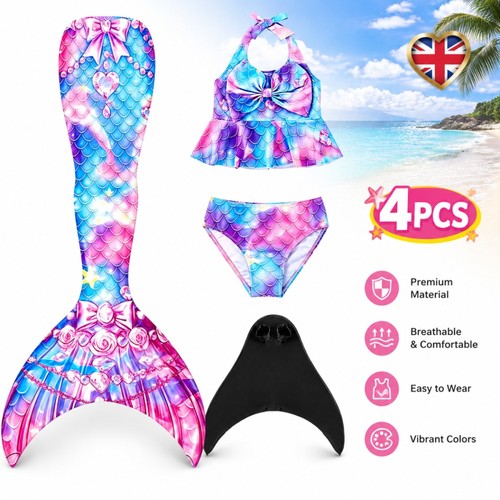 2026 kids mermaid tail - tail, monofin