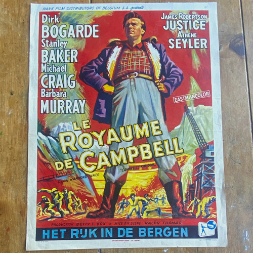 Vintage belgian film poster - belgian,