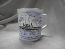 HM SUBMARINE No. 1 (HOLLAND 1) COMMEMORATIVE MUG CUP SALVAGE RESTORATION
