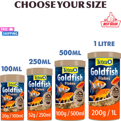 Tetra goldfish flake - tetra, for