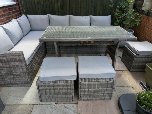Grey aston seater - seater, rattan