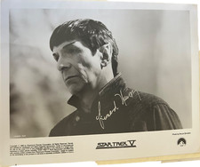 Leonard Nimoy 8x10 Photo Autograph * Star Trek V: Final Frontier Mary Fals Coll