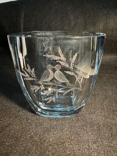 Swedish crystal glass blue - swedish,