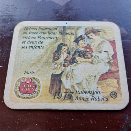 Stella artois beer mat - artois, mat.