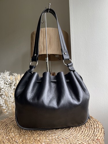 Bally black genuine leather