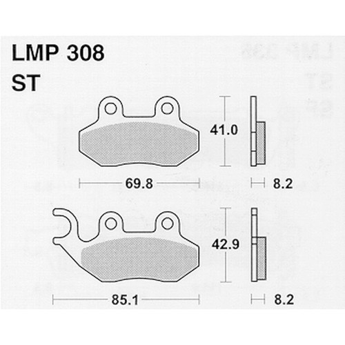 Athena lmp308 brake - athena, pads