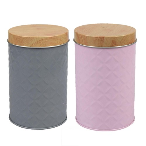 Small round tin - tin, embossed