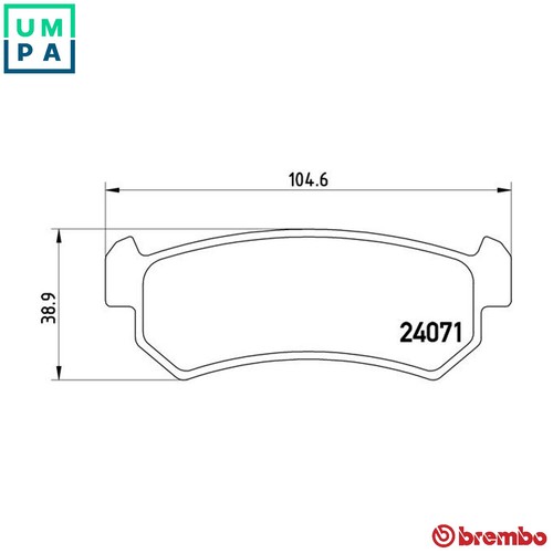Brake pad set disc - disc,