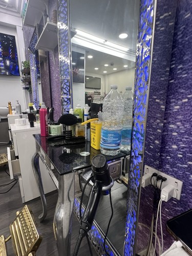 Luxury led barber station - led,