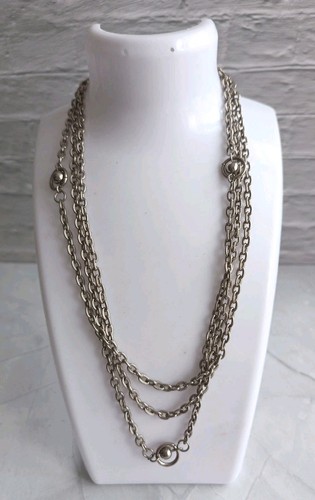 Silver tone lariat station - silver,