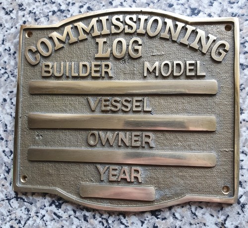 Boat commissioning log - commissioning, log,