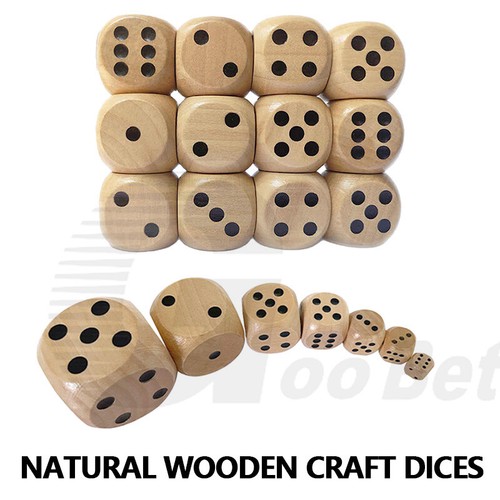 Wooden dice big size - dice,