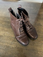 Office Brown Lace Up Ankle