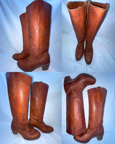 Vtg 70s 80s womens tan - 70s,