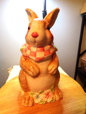 Large Rabbit Cookie Jar 12"