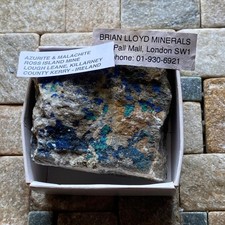 AZURITE & MALACHITE 0N MATRIX