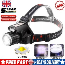 900000LM`LED Headlamp Camping