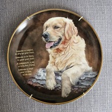 Golden Retriever Collector's Plate By Danbury Mint